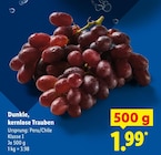 Dunkle, kernlose Trauben Angebote bei Lidl Neuss für 1,99 €