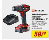 Akku-Schlagbohrschrauber TE-CD 18/44 Li-i von Einhell im aktuellen toom Baumarkt Prospekt