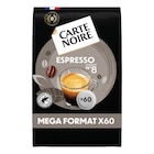 Dosettes de café "Méga Format" - CARTE NOIRE - Carrefour Dosettes de café "Méga Format" - CARTE NOIRE à 8,79 € dans le catalogue Carrefour