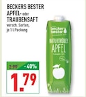 Apfel- oder Traubensaft Angebote von beckers bester bei Marktkauf Herne für 1,79 €
