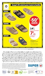Offre Sandales Femme dans le catalogue Super U du moment à la page 20