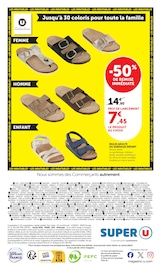 Promos Sandales dans le catalogue "Super U" de Super U à la page 20 Promos Sandales dans le catalogue "Super U" de Super U à la page 20