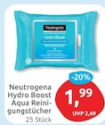 Hydro Boost Aqua Reinigungstücher im budni Prospekt Hydro Boost Aqua Reinigungstücher von Neutrogena im aktuellen budni Prospekt für 1,99 €