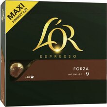 Capsules café Forza Intensité 9 Espresso - Géant Casino à Clichy-sous-Bois Capsules café Forza Intensité 9 Espresso en promo chez Géant Casino Clichy-sous-Bois à 3,67 €