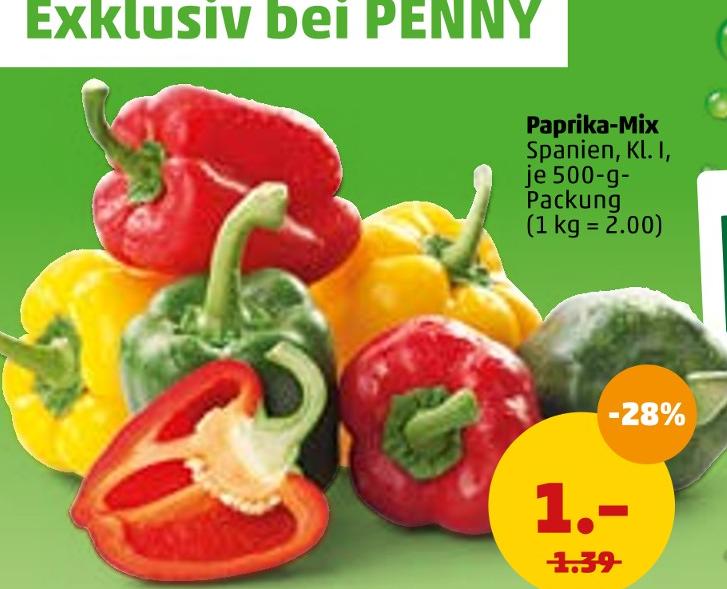 Penny-Markt Stöffin - Paprika-Mix Paprika-Mix Angebot bei Penny-Markt Stöffin im Prospekt Top Angebote