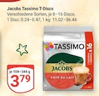 Tassimo T-Discs Angebote von Jacobs bei GLOBUS Plauen für 3,79 €