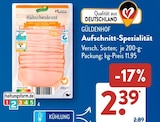 Aufschnitt-Spezialität von Güldenhof im aktuellen ALDI SÜD Prospekt für 2,39 €