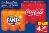Coca-Cola Angebote von Coca-Cola bei Netto Marken-Discount Pfinztal für 4,29 €