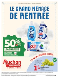 Prospectus Auchan Supermarché à Marcoussis, "LE GRAND MÉNAGE DE RENTRÉE", 8 pages, 08/09/2026 - 12/09/2026