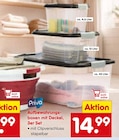 Aufbewahrungsboxen mit Deckel, 3er Set Angebote von Priva bei Netto Marken-Discount Düsseldorf für 14,99 €