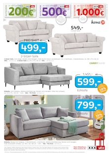 Sofa im XXXLutz Möbelhäuser Prospekt "junges wohnen." mit 9 Seiten (Heidelberg)