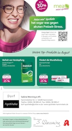 Aktueller mea - meine apotheke Apotheken Prospekt in Hamminkeln und Umgebung, "Unsere August-Angebote" mit 4 Seiten, 01.08.2025 - 31.08.2025