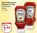 Feinkostsauce im Angebot bei GLOBUS in Bochum Feinkostsauce Angebote von Heinz bei GLOBUS Bochum für 1,49 €