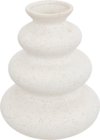 Vase Olme céramique sable blanc H.20cm en promo chez Maxi Bazar Nanterre à 10,39 €