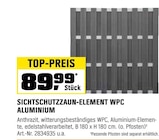 Sichtschutzzaun-Element Wpc Aluminium im aktuellen Prospekt bei OBI in Badra