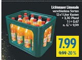 Limonade Angebote von Lichtenauer bei diska Freiberg für 7,99 €