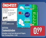 Ultrabinden Normal von Satessa für 0,99 € bei ALDI Nord im Angebot Ultrabinden Normal von Satessa im aktuellen ALDI Nord Prospekt