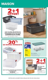 Promos Boîte De Rangement dans le catalogue "Carrefour" de Carrefour Boîte De Rangement en promo dans le catalogue Carrefour à la page 55