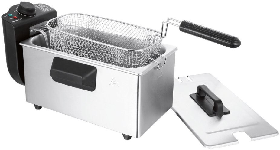 POCO Würzburg - Edelstahl-Fritteuse DF-120482 Edelstahl-Fritteuse DF-120482 Angebot bei POCO Würzburg im Prospekt DIE POCO JUBI WOCHEN