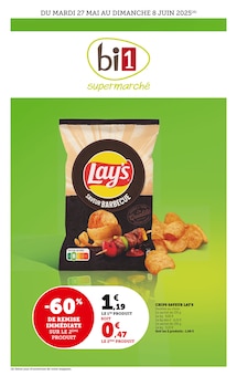 Prospectus Bi1 de la semaine "bi1 supermarché" avec 1 pages, valide du 27/05/2025 au 08/06/2025 pour Bourbon-Lancy et alentours