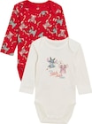 Bodies manches longues Noël - DISNEY BABY en promo chez Carrefour Bodies manches longues Noël - DISNEY BABY dans le catalogue Carrefour