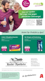 Aktueller mea - meine apotheke Prospekt "Unsere April-Angebote" für Salzhausen Aktueller mea - meine apotheke Prospekt für Salzhausen mit Seiten