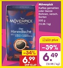 Kaffee gemahlen oder Ganze Bohnen Angebote von Mövenpick bei Netto Marken-Discount Marl für 6,49 €