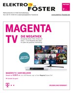 Elektro-Föster GmbH Prospekt "Magenta TV - Die Megathek", 8 Seiten, für Kirchhundem, 06.02.2020 - 29.02.2020 Elektro-Föster GmbH Prospekt "Magenta TV - Die Megathek", 8 Seiten, für Kirchhundem, 06.02.2020 - 29.02.2020