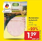 Netto Marken-Discount - Mutzbraten-Aufschnitt Angebot im Prospekt Mutzbraten-Aufschnitt bei Netto Marken-Discount im Prospekt "" für 1,29 €