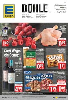 EDEKA Prospekt der Woche "Aktuelle Angebote" Seite 1, 17.08.2026 bis 22.08.2026 für Hopsten Aktueller EDEKA Prospekt "Aktuelle Angebote" Seite 1 von 26 Seiten für Hopsten