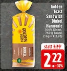 Sandwich Dinkel Harmonie im Angebot bei EDEKA in Osnabrück Sandwich Dinkel Harmonie Angebote von Golden Toast bei EDEKA Osnabrück für 2,22 €