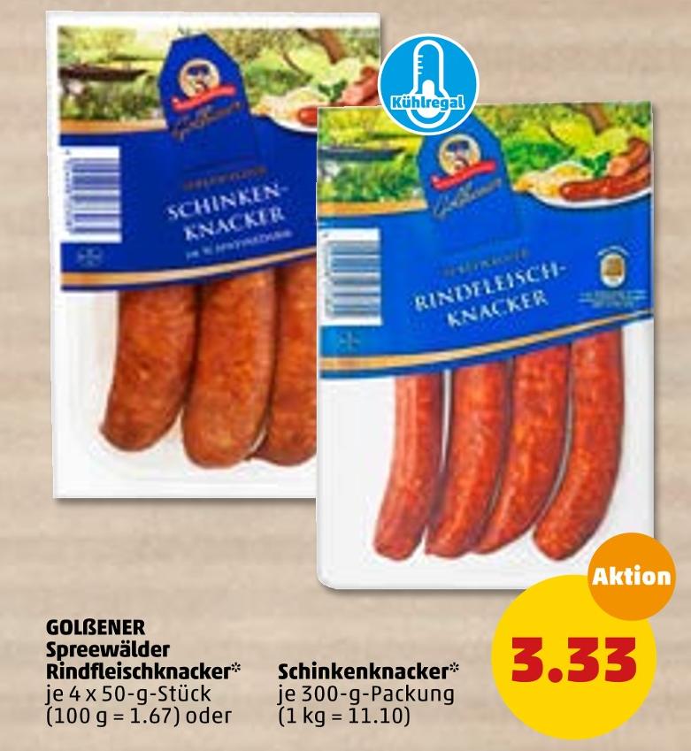 Penny-Markt Stöffin - Rindfleischknacker oder Schinkenknacker Rindfleischknacker oder Schinkenknacker Angebot bei Penny-Markt Stöffin im Prospekt Top Angebote