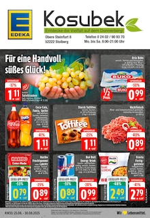 Aktueller EDEKA Stolberg Prospekt "Aktuelle Angebote" mit 24 Seiten
