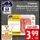 Schweine-Minutenrückensteaks im Angebot bei EDEKA in Hagen Schweine-Minutenrückensteaks Angebote von REWE Regional bei EDEKA Hagen für 3,99 €