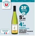 Pinot Gris AOP Blanc d'Alsace - ROSENHOF en promo chez U Express Fameck à 4,04 €
