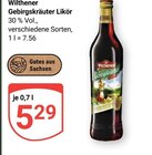 Gebirgskräuter Likör im Angebot bei GLOBUS in Braunschweig Gebirgskräuter Likör Angebote von Wilthener bei GLOBUS Braunschweig für 5,29 €