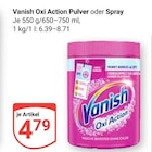 Oxi Action Pulver im Angebot bei GLOBUS in Erfurt Oxi Action Pulver Angebote von Vanish bei GLOBUS Erfurt für 4,79 €
