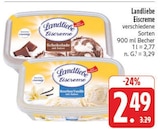 Eiscreme Schokolade mit Stückchen im Angebot bei EDEKA in Hof Eiscreme Schokolade mit Stückchen Angebote von Landliebe bei EDEKA Hof für 2,49 €