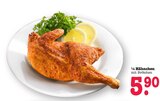 Aktuelles ½ Hähnchen mit Brötchen Angebot bei E center in Wiesbaden ab 5,90 €