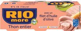 Thon entier MSC avec un filet d'huile d'olive - Rio Mare - Intermarché Hyper à Bordeaux Thon entier MSC avec un filet d'huile d'olive - Rio Mare en promo chez Intermarché Hyper Bordeaux à 2,50 €