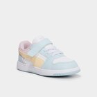 Baskets à scratchs Puma Rebound Slam bleu pastel fille en promo chez La Halle Baskets à scratchs Puma Rebound Slam bleu pastel fille dans le catalogue La Halle