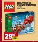 Schlitten des Weihnachtsmanns im Angebot bei Marktkauf in Eppingen Schlitten des Weihnachtsmanns Angebote von LEGO bei Marktkauf Eppingen für 29,99 €