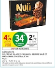 Bâtonnets de crème glacée caramel beurre salé et macadamia d'Australie x4 - Nuii en promo chez Intermarché Bâtonnets de crème glacée caramel beurre salé et macadamia d'Australie x4 - Nuii dans le catalogue Intermarché