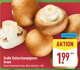 Aktuelle Champignons Angebote bei ALDI Nord in Essen Aktuelles Große Kulturchampignons braun Angebot bei ALDI Nord in Essen ab 1,99 €