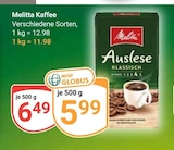 Auslese Klassisch Angebote von Melitta bei GLOBUS Pirmasens für 5,99 €