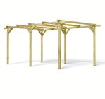 CARPORT BOIS - 1 VOITURE - Batkor à Aulnay-sous-Bois CARPORT BOIS - 1 VOITURE en promo chez Batkor Aulnay-sous-Bois à 189,00 €