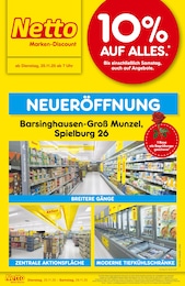 Netto Marken-Discount Prospekt für Barsinghausen: "Neueröffnung - 10% auf ALLES", 6 Seiten, 25.11.2025 - 29.11.2025