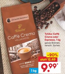 Caffè Crema oder Espresso, 1 kg bei Netto Marken-Discount in Heinsberg Caffè Crema oder Espresso, 1 kg im Angebot bei Netto Marken-Discount Heinsberg für 9,99 €