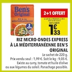 Riz Micro-Ondes Express à la Méditerranéenne - Ben's Original en promo chez Supeco Saint-Cloud à 3,98 €