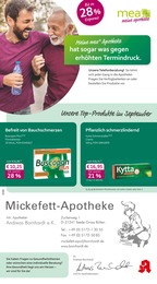 mea - meine apotheke Prospekt für Peine mit 4 Seiten mea - meine apotheke Prospekt für Peine: "Unsere September-Angebote", 4 Seiten, 01.09.2025 - 30.09.2025